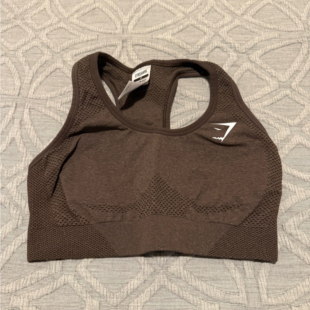 Gymshark Vital Seamless Racerback Bra, size XS, Brown
*